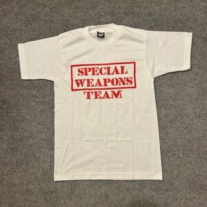 Vintage 80s 90s Special Weapons Team Single Stitch Graphic T Shirt Adult Medium